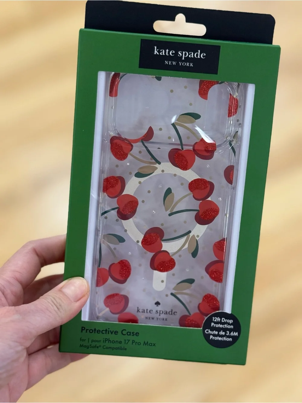 kate spade Clear Cherry iPhone Case - Red